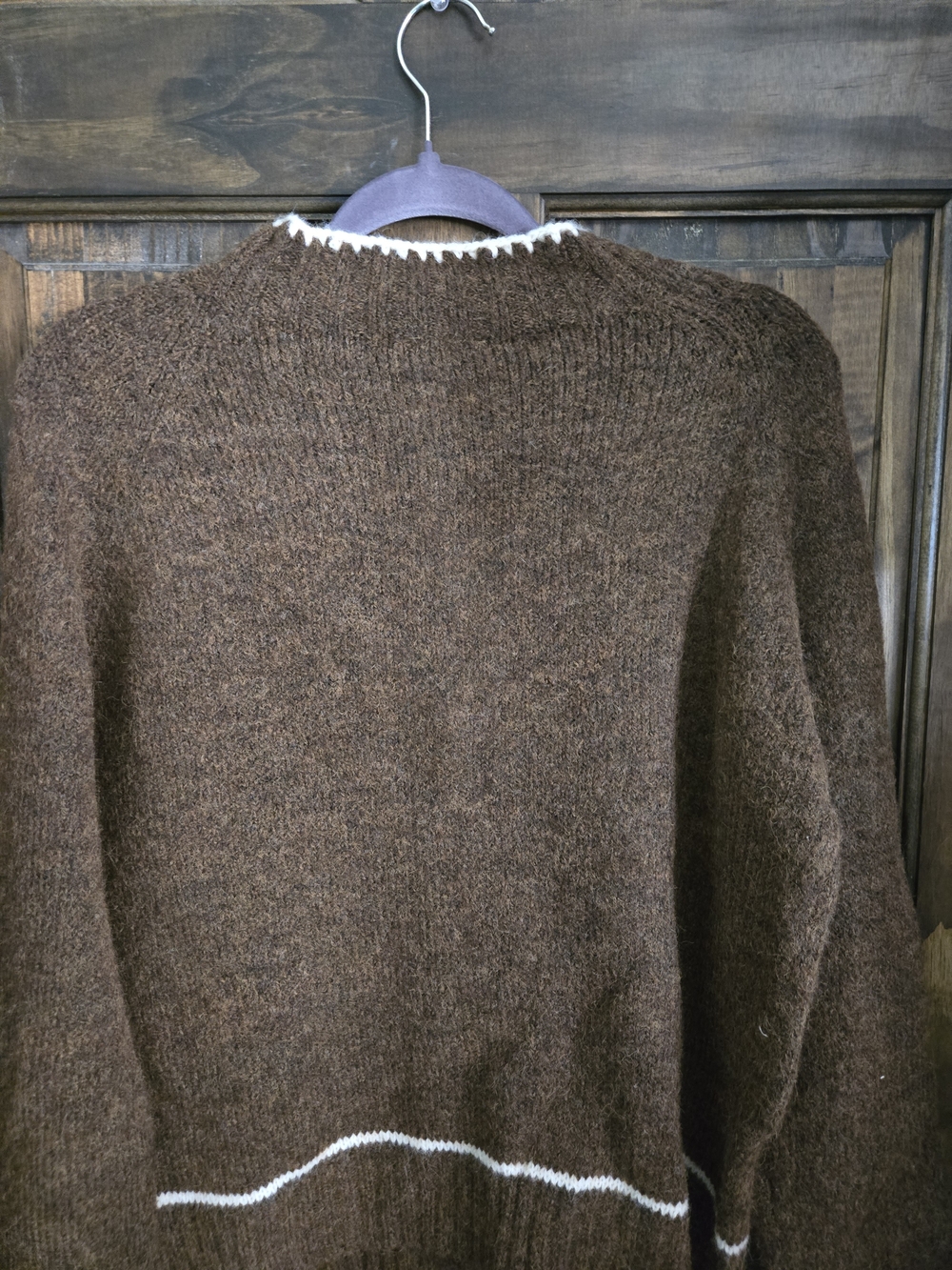 Urban Outfitters Brown Contrast-Trim Cardigan Sweater - Picture 3 of 3